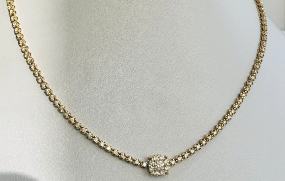 TENNIS CHOKER WITH DIAMOND