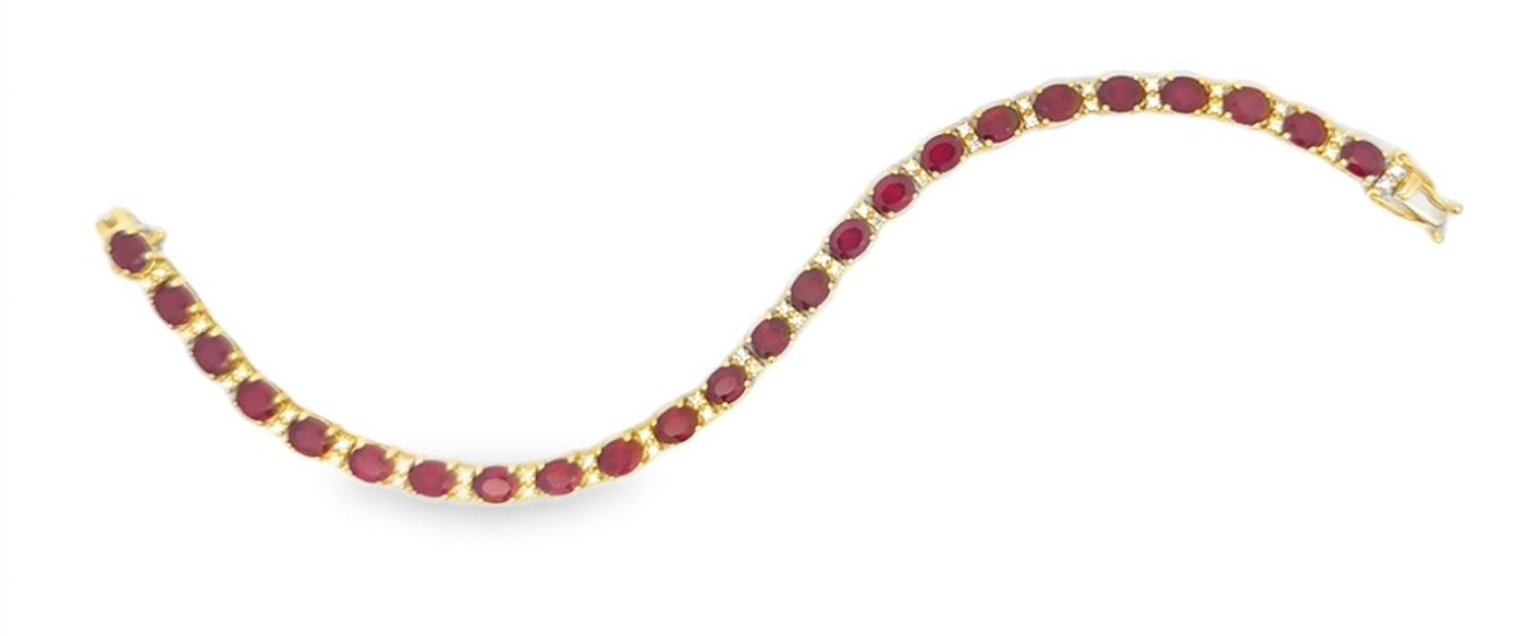 TENNIS RUBY DIAMOND BRACELET