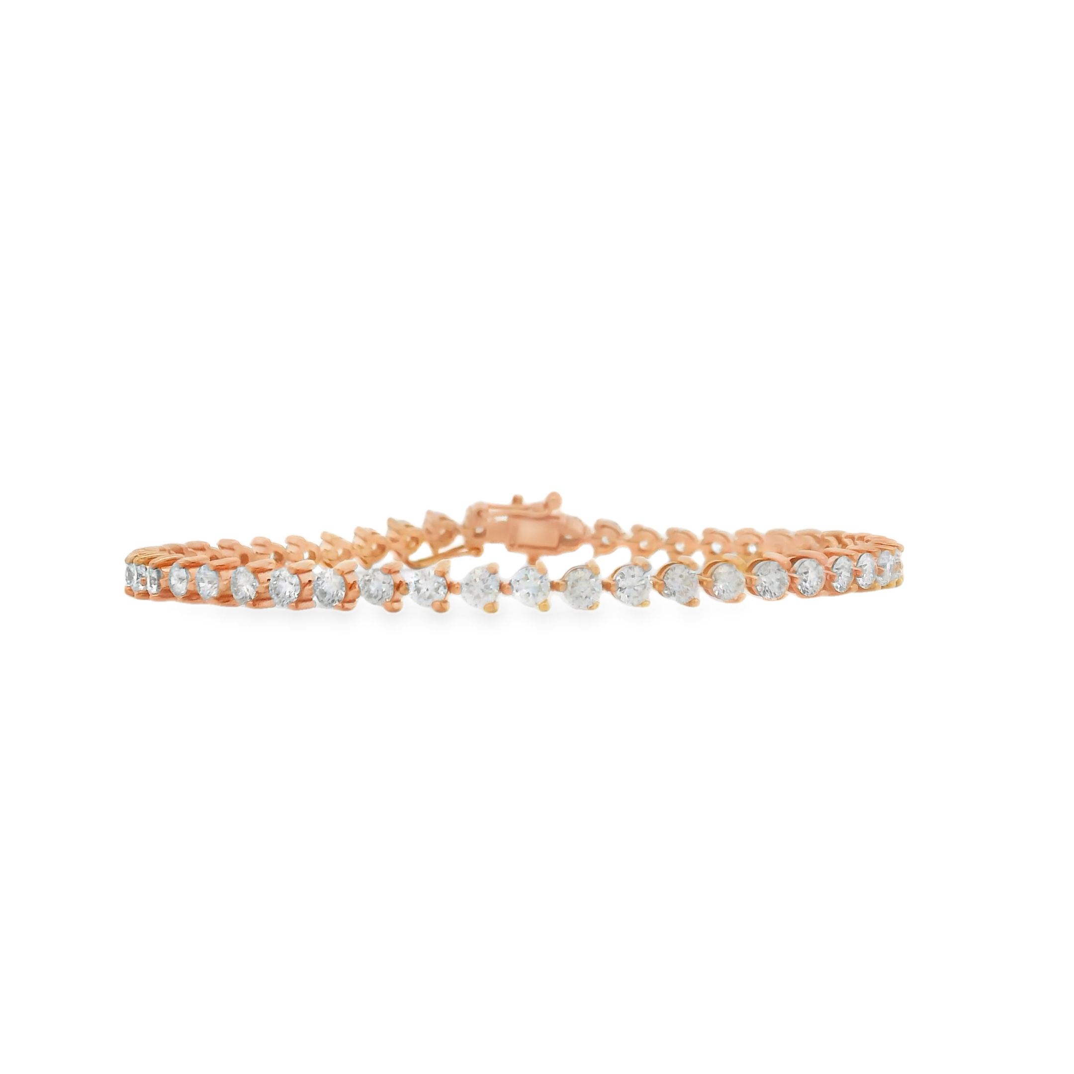 THREE PRONG TENNIS BRACELET