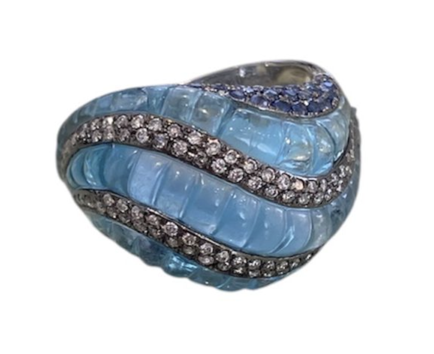 TOPAZIO SPIRAL RING