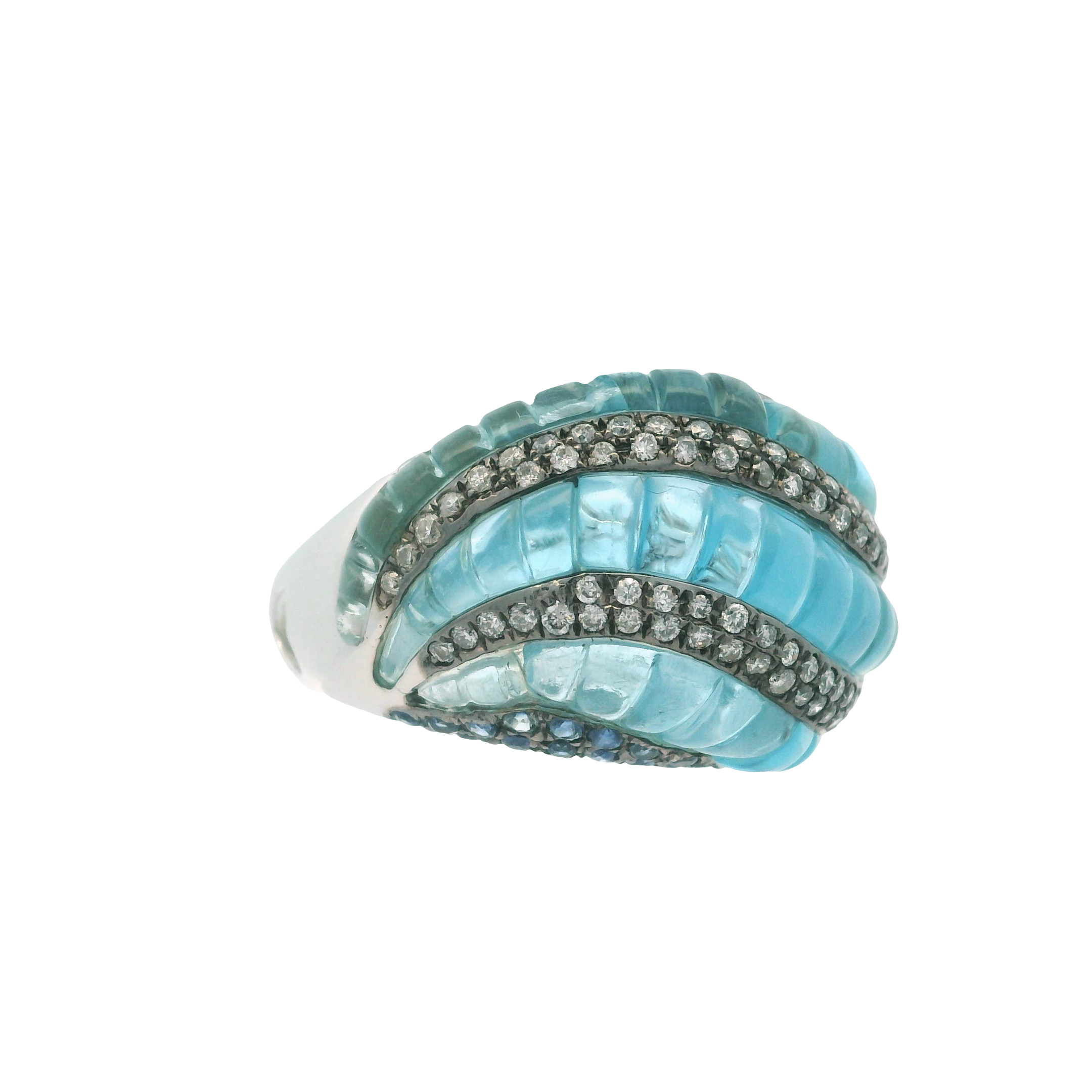 TOPAZIO SPIRAL RING