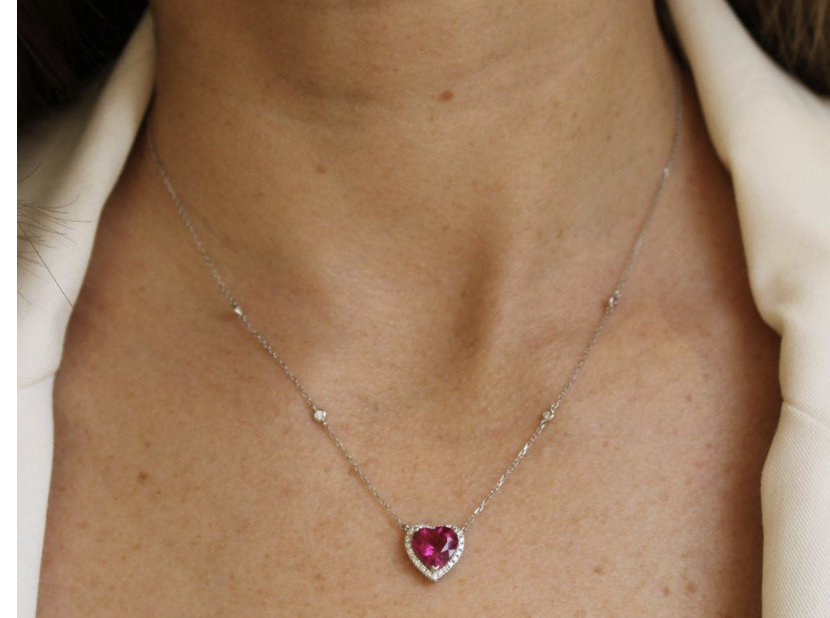 TOURMALINE HEART PENDANT