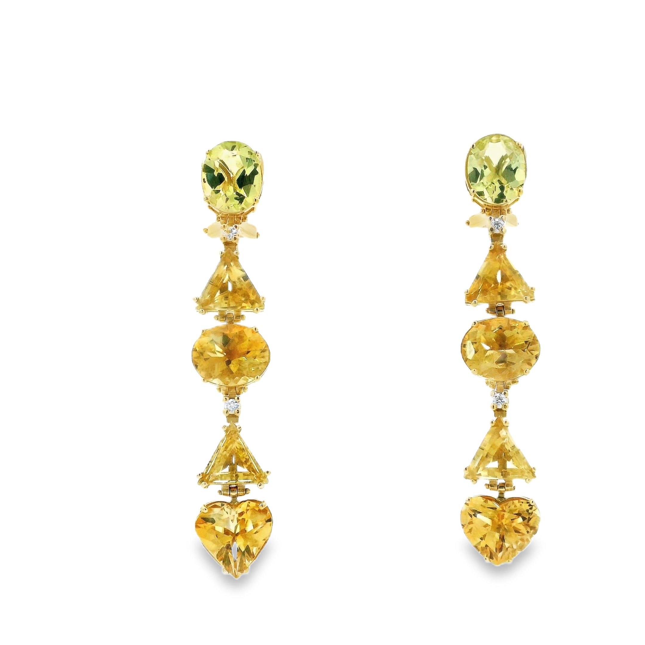 CITRINE SWAY DANGLE EARRINGS