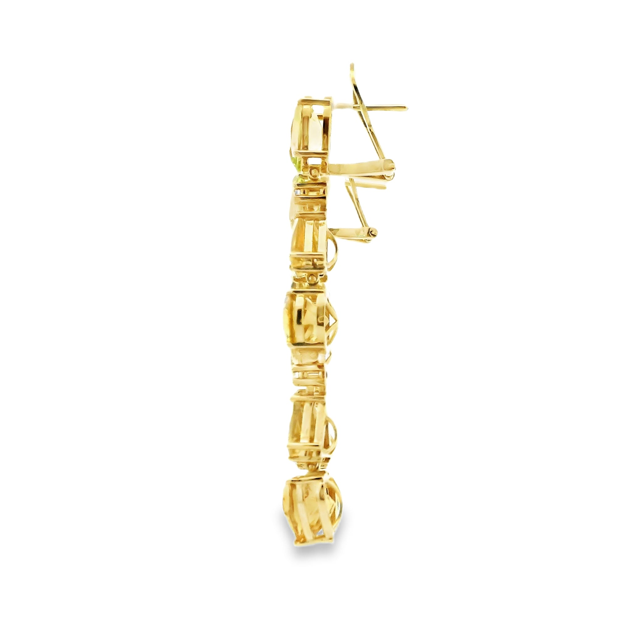 CITRINE SWAY DANGLE EARRINGS