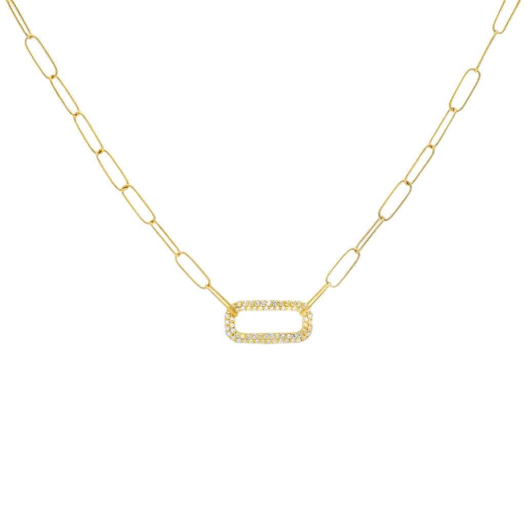 DIAMOND SINGLE CHAIN ADJUSTABLE NECKLACE.