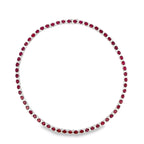 RUBY AND DIAMOND FULL NECKLACE