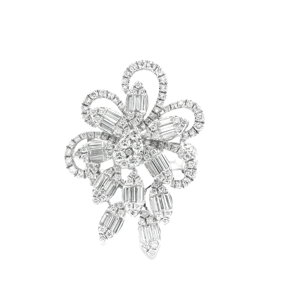 PETAL GRACE DIAMOND COCKTAIL RING