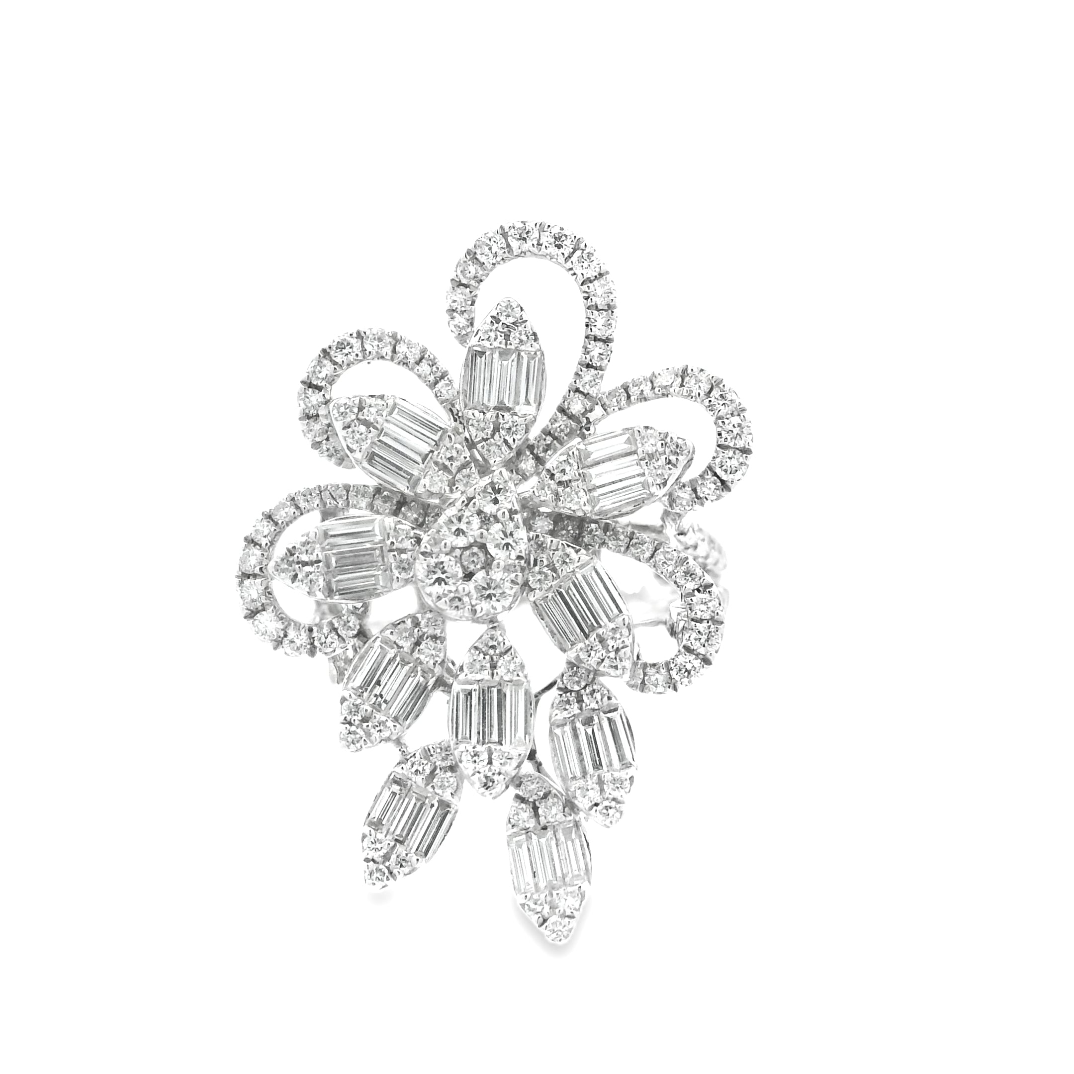 PETAL GRACE DIAMOND COCKTAIL RING