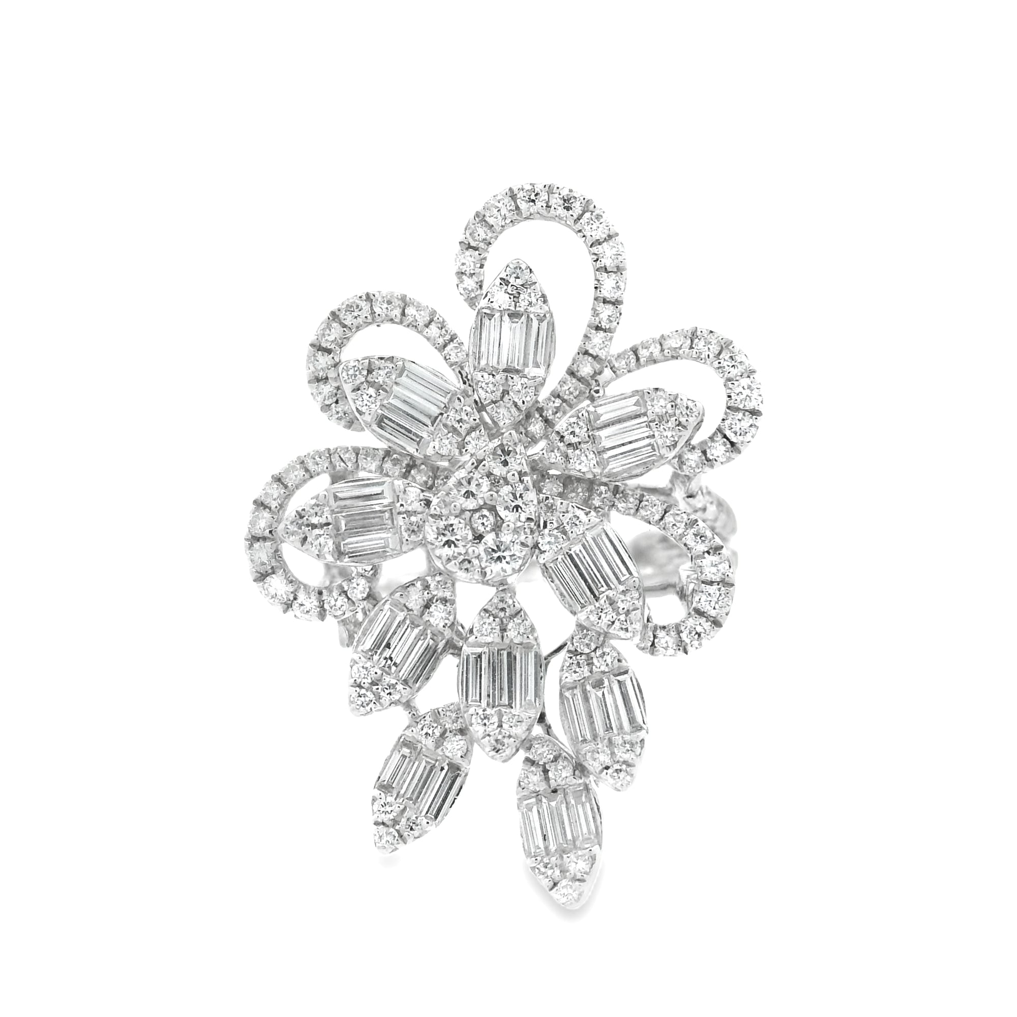 PETAL GRACE DIAMOND COCKTAIL RING