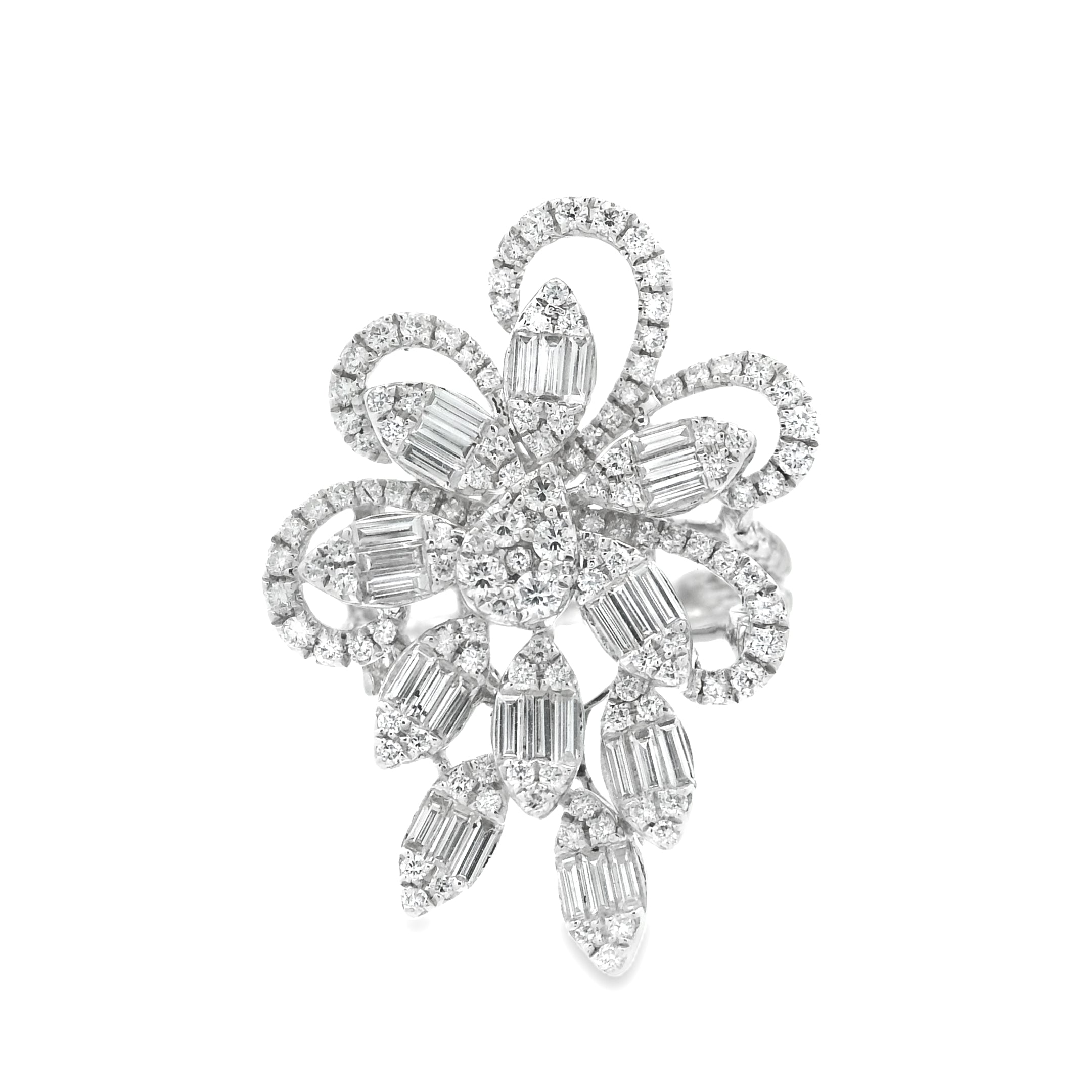 PETAL GRACE DIAMOND COCKTAIL RING