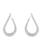 FRONT LOOP DIAMOND HOOPS