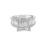 STRUCTURED BAGUETTE DIAMOND RING