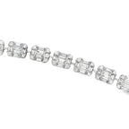 BAGUETTE ILLUSION RECTANGULAR BRACELET