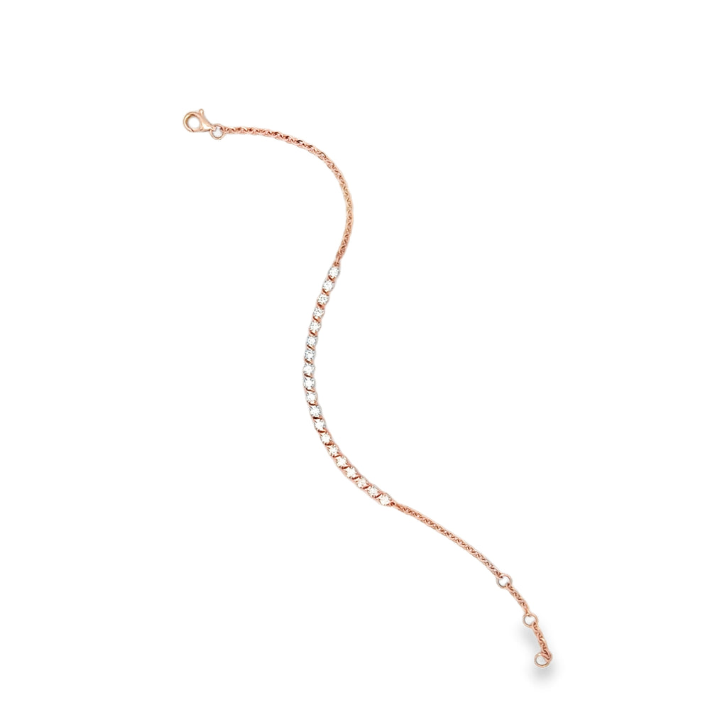 ROUND DIAMOND ADJUSTABLE TENNIS BRACELET