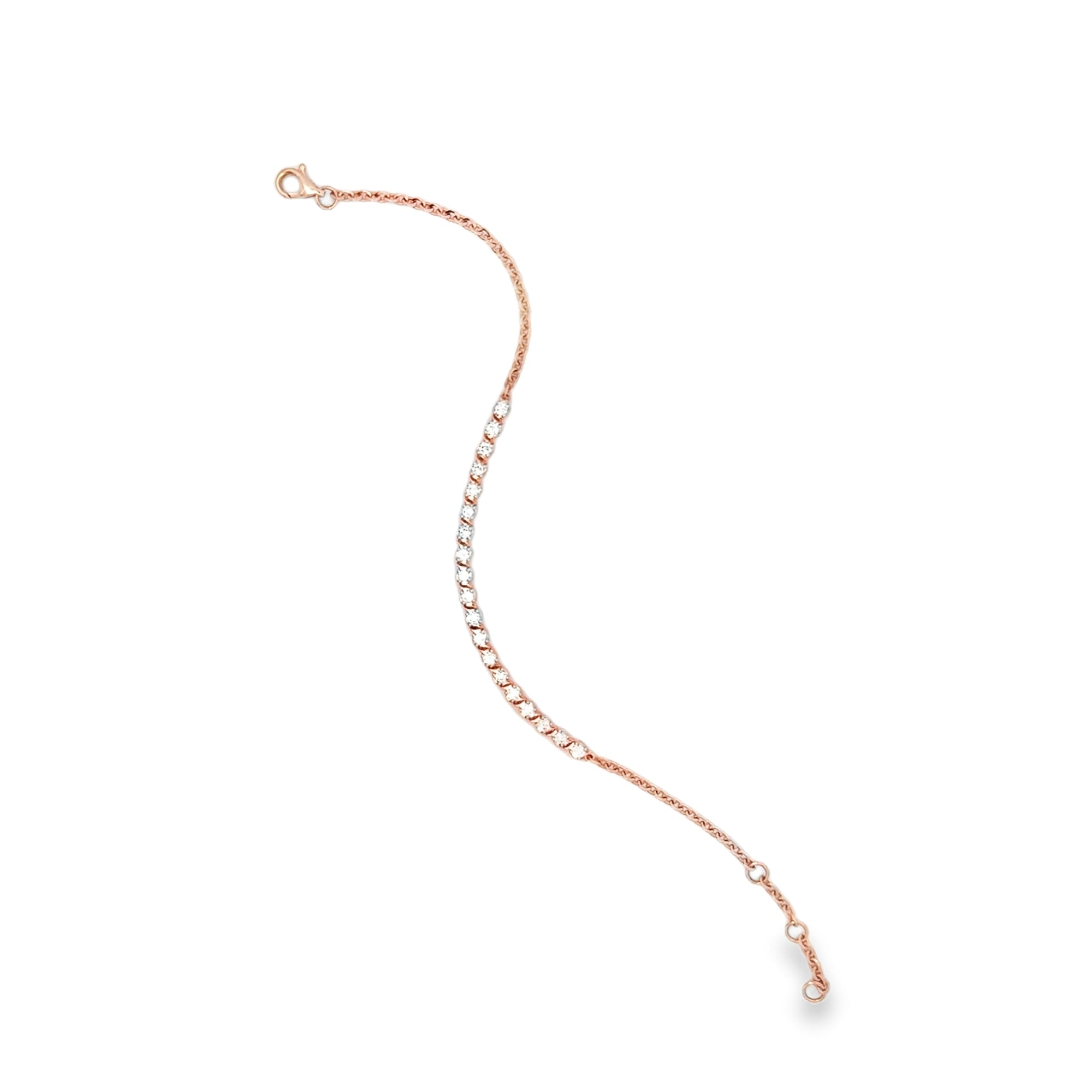 ROUND DIAMOND ADJUSTABLE TENNIS BRACELET