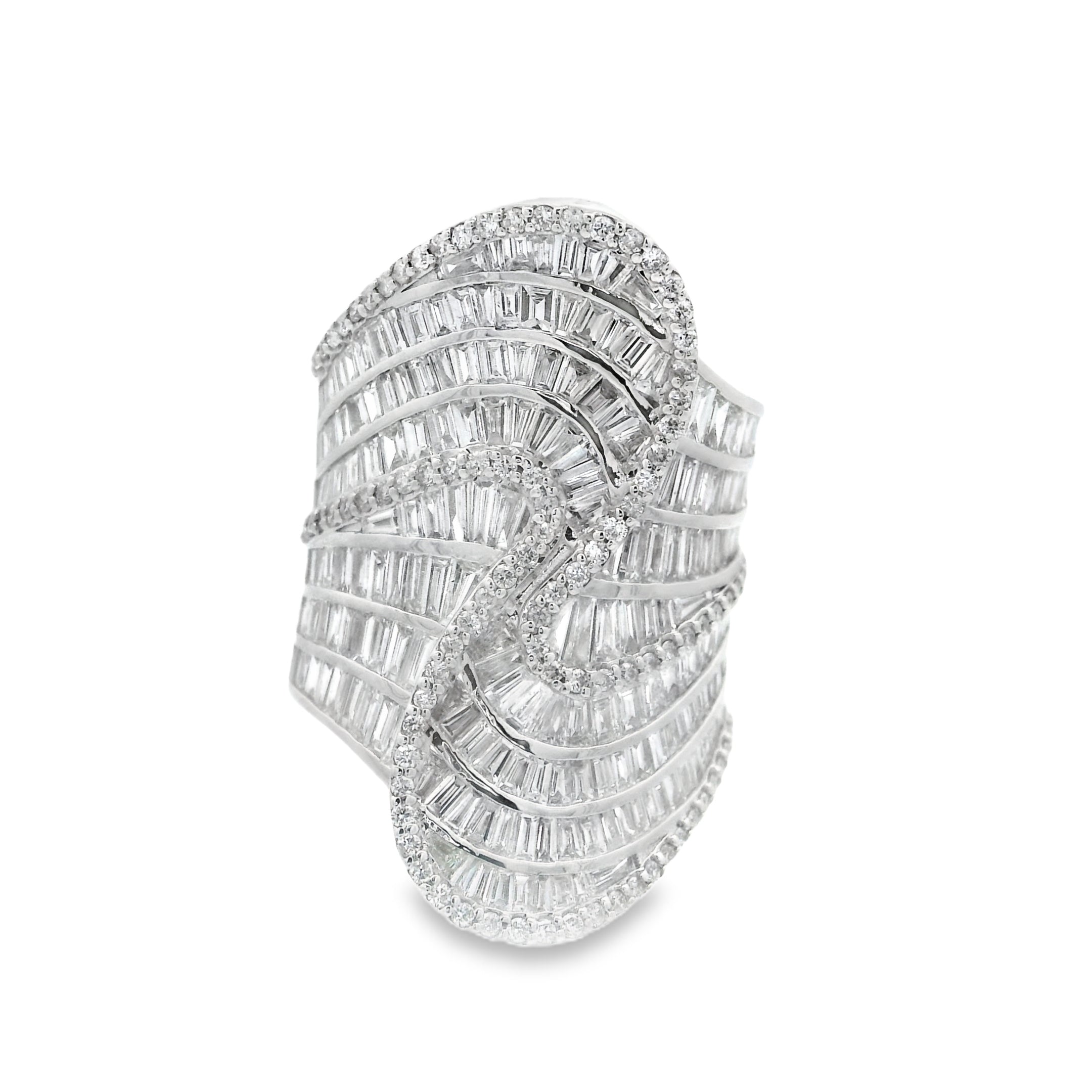 ECLIPSE BAGUETTE COCKTAIL RING