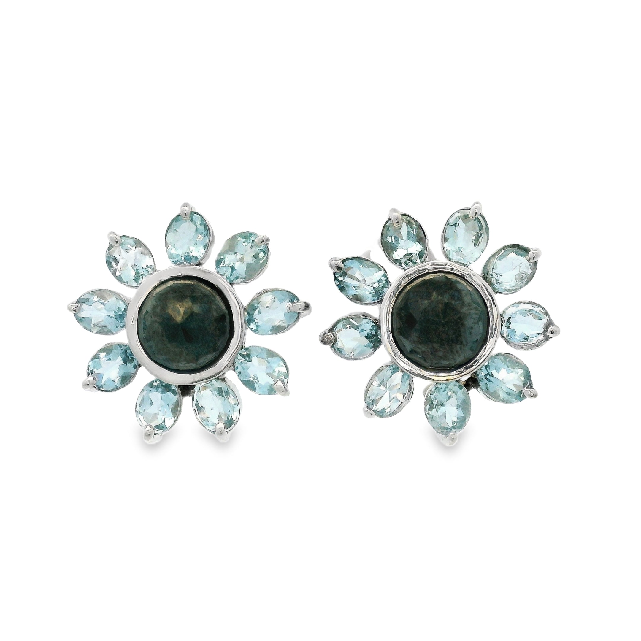 VIOLETA EARRINGS AQUAMARINES.