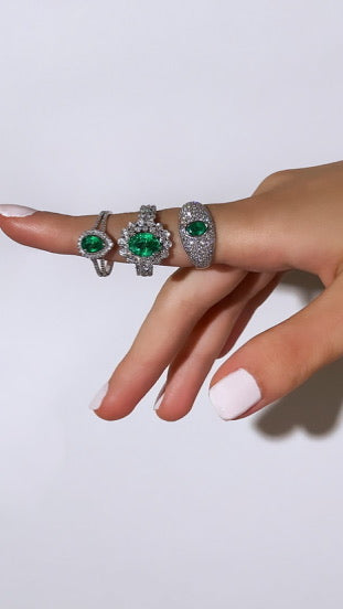 EMERALD DOME STATEMENT RING