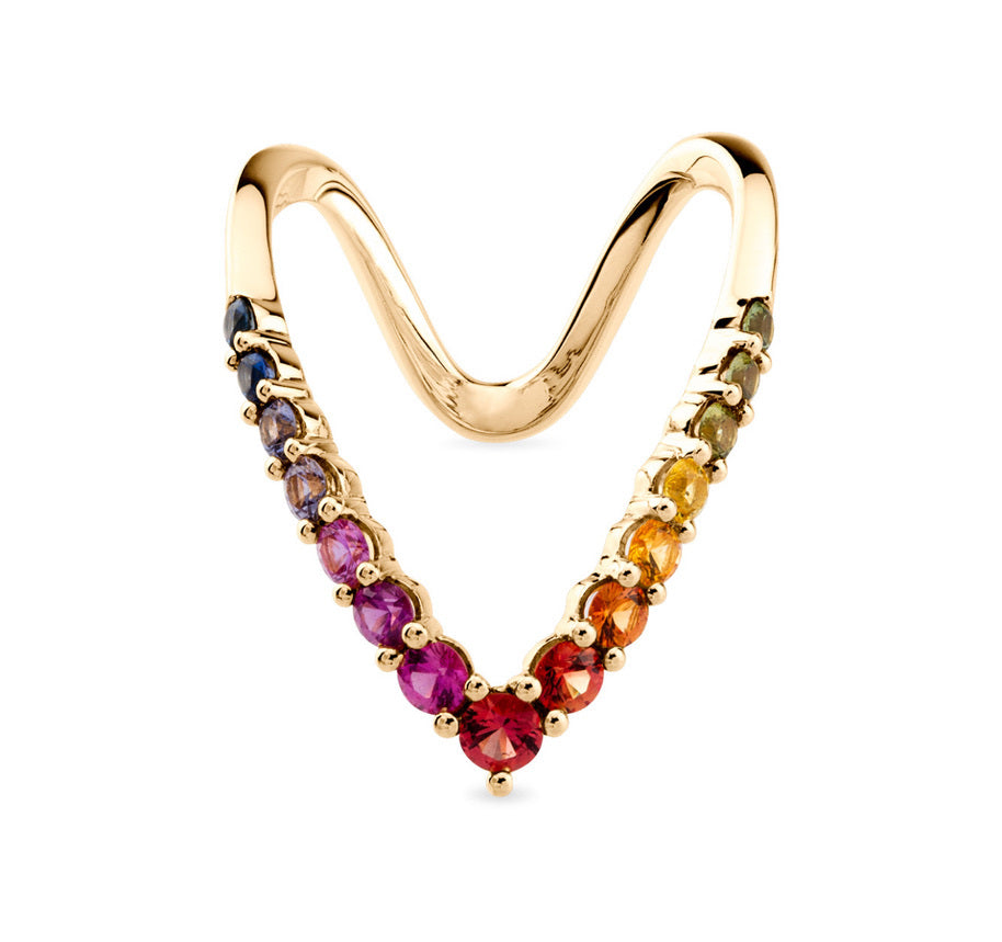 V RAINBOW RING