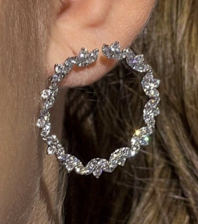 WHITE GOLD LEAF RONDELLE