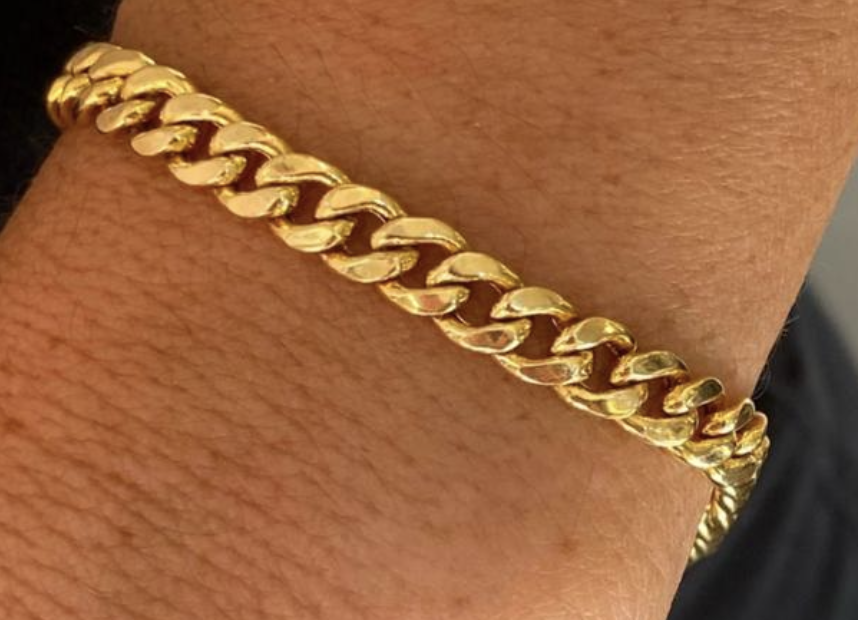 YELLOW GOLD CHAIN BRACELET