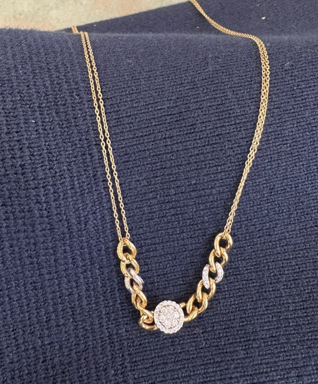 YELLOW GOLD LINK CHAIN NECKLACE