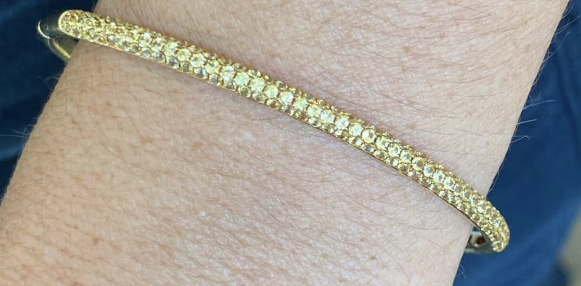 YELLOW SAPPHIRE BANGLE