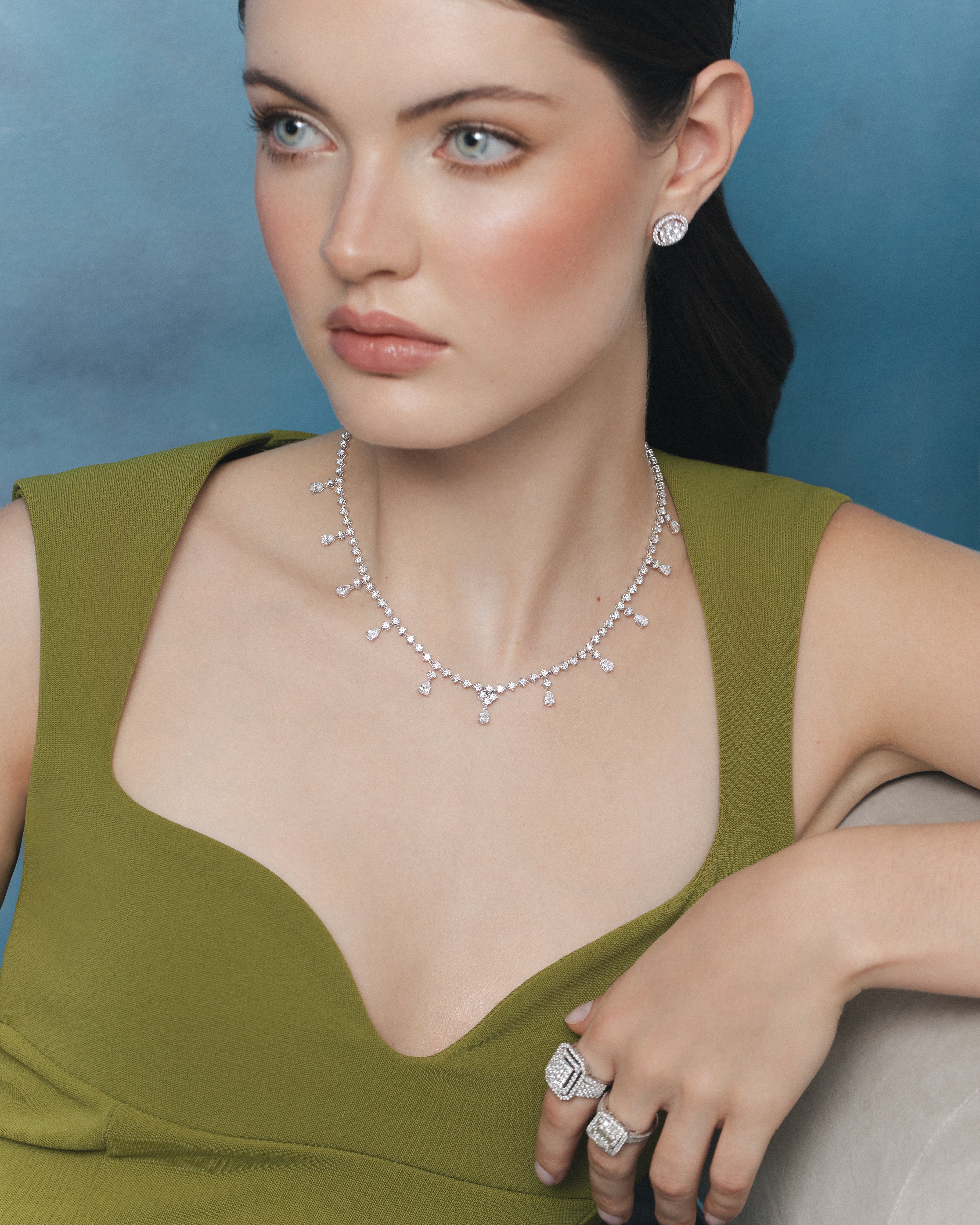 DIAMOND DROP NECKLACE