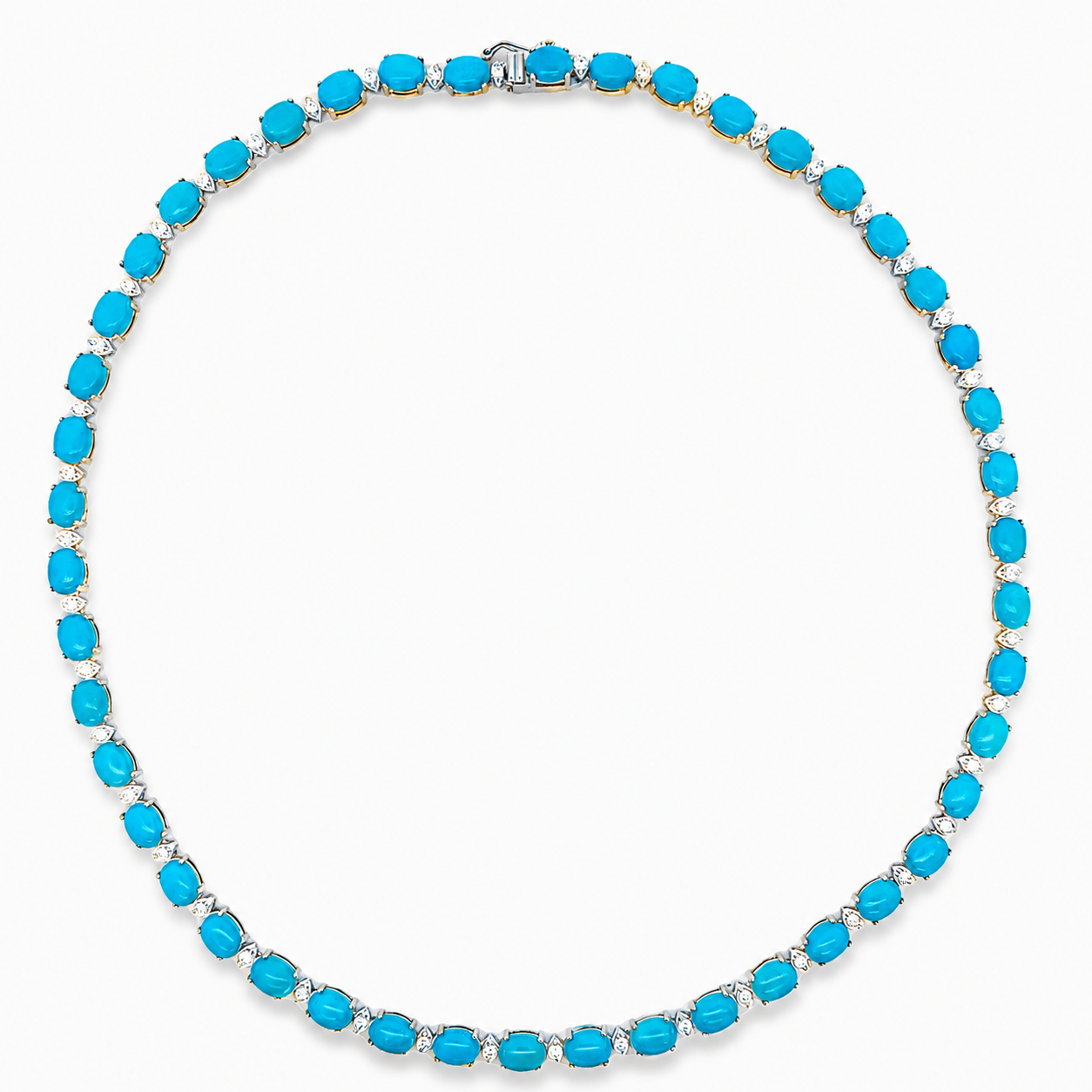 TURQUOISE TENNIS NECKLACE