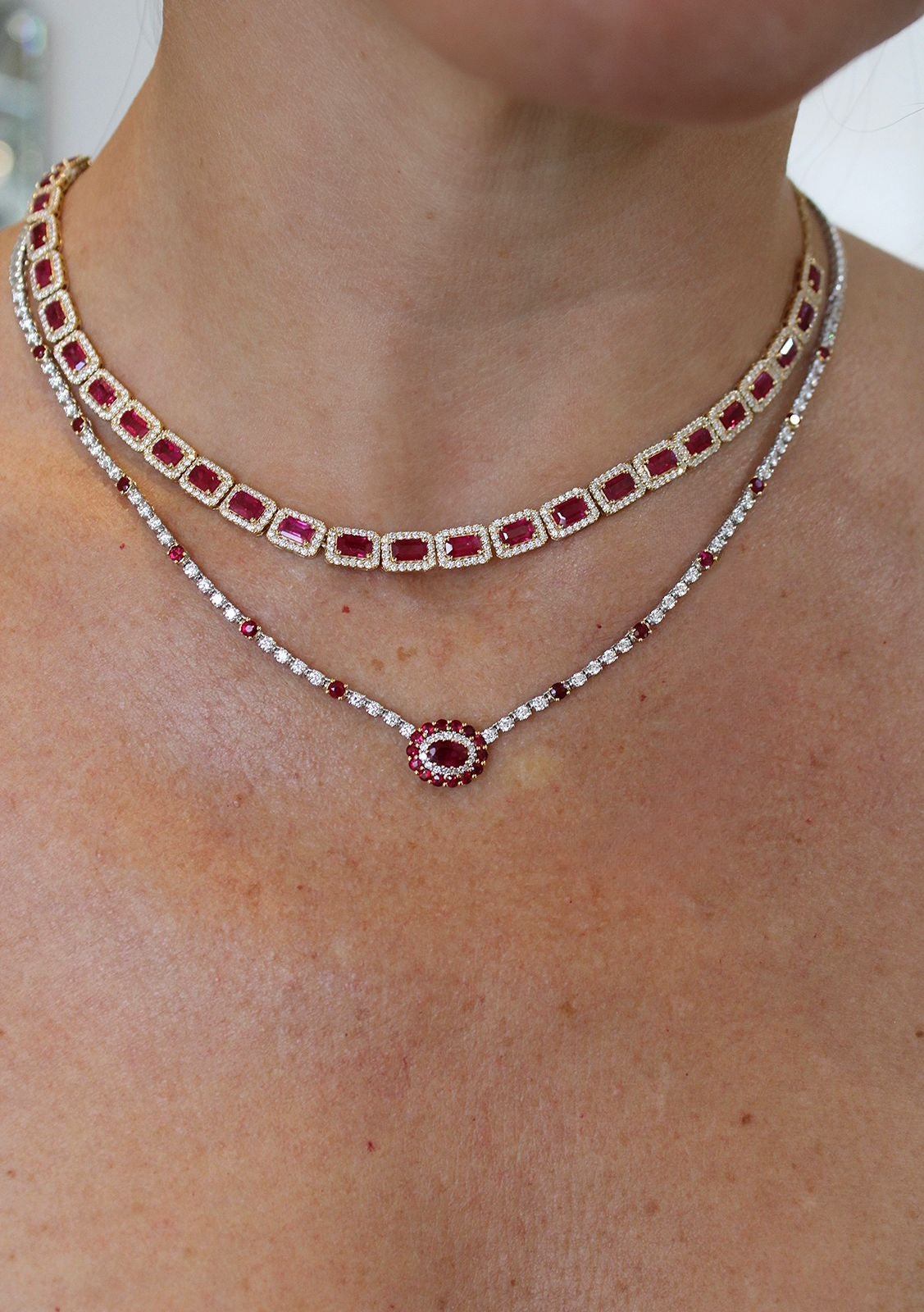 RUBY CHAIN NECKLACE