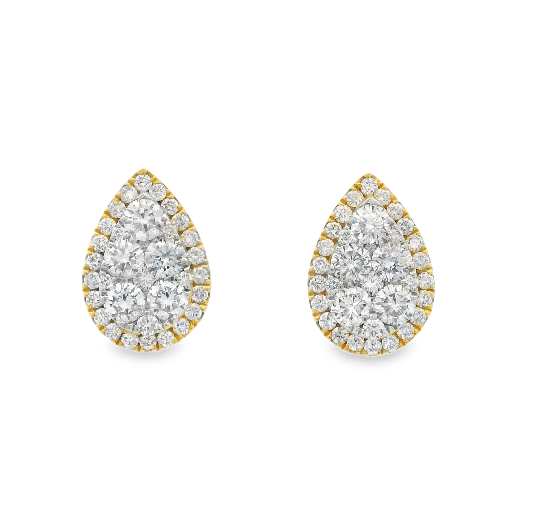 DIAMOND TEAR-DROP STUDS